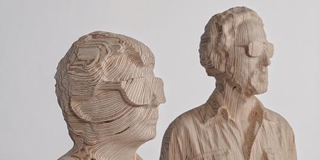 Daft Punk sculptés (Xavier Veihlan chez Perrotin NYC)