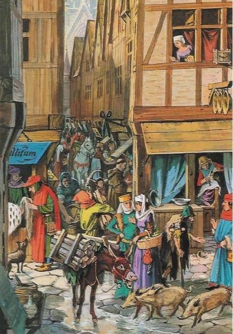 La porteuse de mot http://www.histoire-en-questions.fr/moyen%20age/gastronomie-rue/gastronomie-crieurs.jpg
