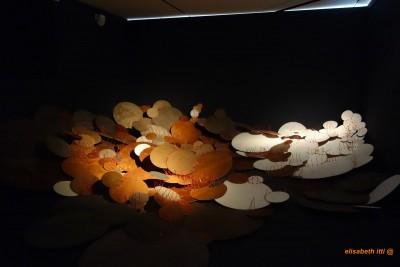 La Collection à la Fondation François Schneider de Wattwiller Ilana Isehayek, Round Landscape, 2014 - 2015 Assemblage 440 x 330 cm, bois, liens de serrage