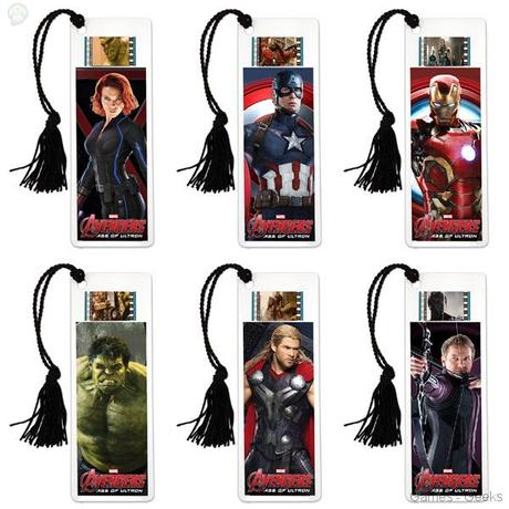 Avengers Age of Ultron Bookmarks La sélection Geek de la semaine #1  marvel Harley Quinn halo geek dc comics 