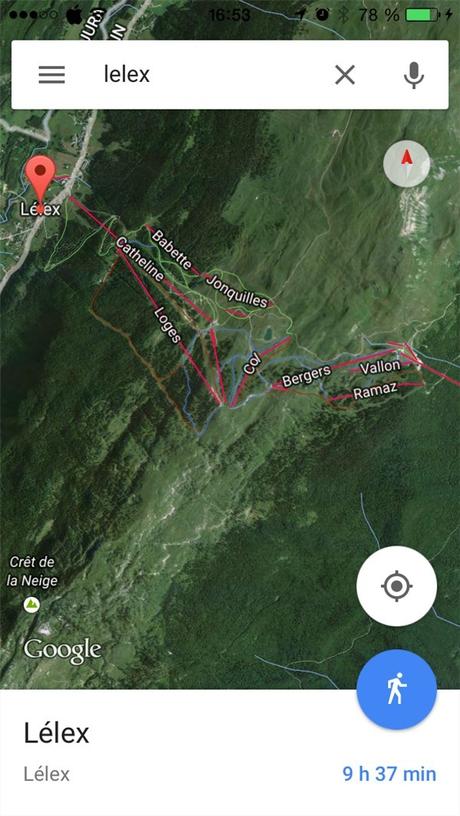 Google Maps affiche maintenant les remontés mécaniques ainsi que le tracé des pistes en stations Google_maps_stations_ski_4