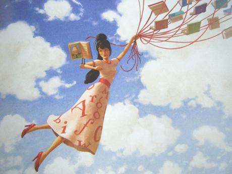 Les Fantastiques livres volants de Morris Lessmore flying