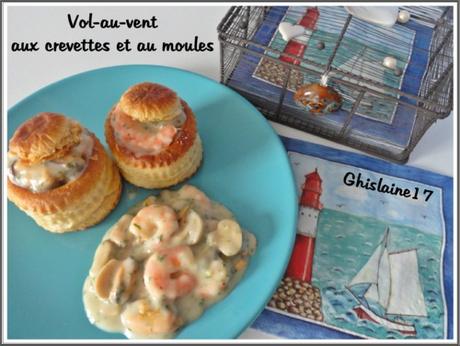 Vol au vent aux crevettes et aux moules Vol au vent aux crevettes et aux moules
