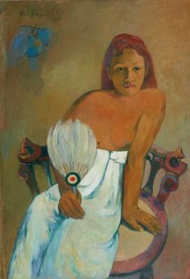Paul Gauguin à la Fondation Beyeler Paul Gauguin Femme à lʼéventail, 1902 Huile sur toile, 91,9 x 72,9 cm Museum Folkwang, Essen Photo: © Museum Folkwang, Essen