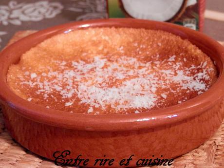 Recette autour d'un ingrédient # 3 - Flans Pomme - Lait de coco