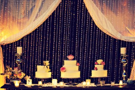 décors de tables tendances pour 2015 guirlande-diamants-buffet-dessert