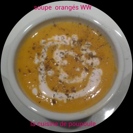 Soupe toute orange WW au thermomix Soupe toute orange WW au thermomix