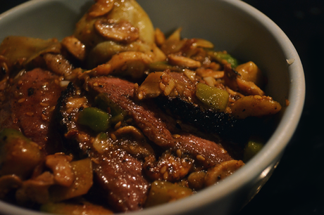 magret de canard sauce thai, cacahuète et sésame, sesame noodles, Marc Grossman