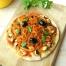   Cliquez ici pour voir la  recette de la pizza végétarienne bio au haché végétal Sojade   