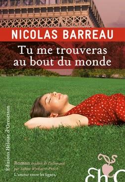 Tu me trouveras au bout du monde de Nicolas Barreau, chez Héloise d'Ormesson
