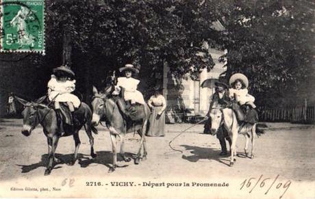 Vichy promenade âne enfants