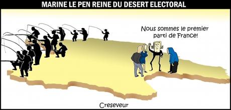 Marine le Pen reine du désert électoral