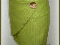 2014.04.30 - Jupe porte-feuille en coton vert