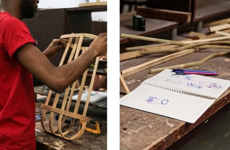 Projet en cours, Sac avec armature en bambou, Florian Dach & Dimitri Zephir