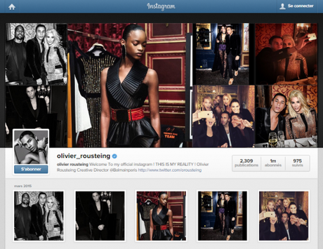 La laborieuse présence digitale des marques de luxe Instagram Olivier Rousteing