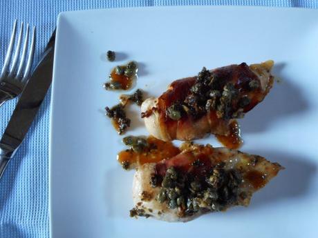 Poulet au jambon et aux câpres filets de poulet aux câpres