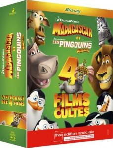 Les éditions spéciales FNAC du premier semestre 2015 integrale-madagascar-edition-speciale-fnac-blu-ray-dreamworks-animation