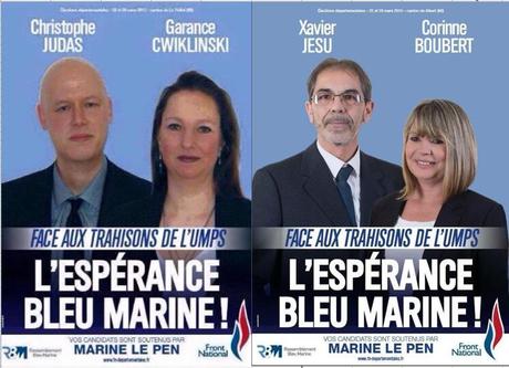 Affiches du FN : la vraie et les fausses. 