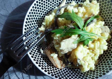 Risotto aux pleurotes / Oyster Mushroom Risotto
