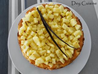 Cheesecake exotique à la ricotta (ananas & vanille)