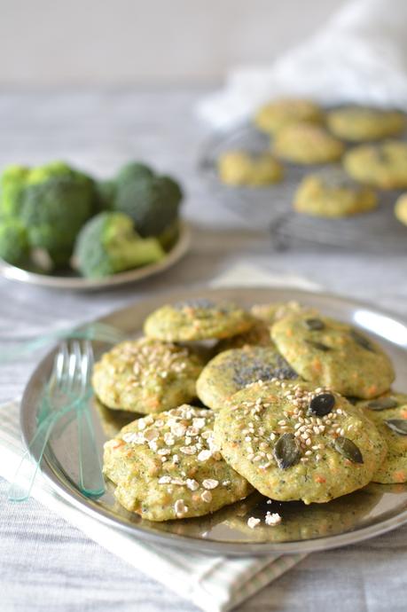 Biscuits végétaux brocoli-carotte { Sans gluten } Biscuits végétaux brocoli-carotte { Sans gluten }