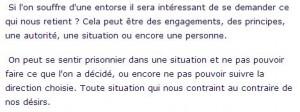 Signification émotionnelle des « mal-a-dit » entorse