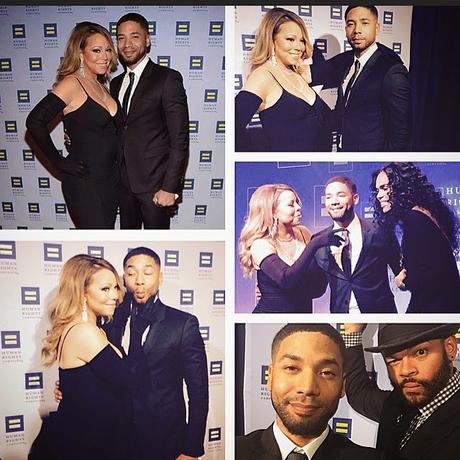 L'acteur Jussie Smollett rencontre la star Mariah Carey !