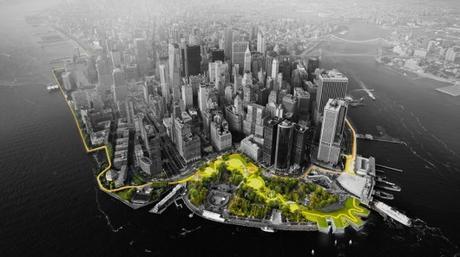 Des expérimentations d’adaptation au climat The BIG U, by BIG. Image Courtesy of rebuildbydesign.org