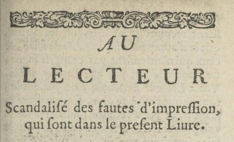 ERRATALe Roman comique (1651)- Scarron -AU LECTEURScandal... ERRATALe Roman comique (1651)- Scarron -AU LECTEURScandal...