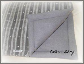 Plaids et Couvertures 2015.01.25 - Plaid coton, molleton, polaire - Plaids doucette imprimée et biaisée