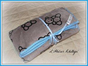 Plaids et Couvertures 2015.01.25 - Plaid coton, molleton, polaire - Plaids doucette imprimée et biaisée