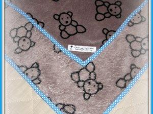 Plaids et Couvertures 2015.01.25 - Plaid coton, molleton, polaire - Plaids doucette imprimée et biaisée