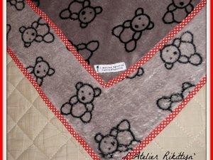 Plaids et Couvertures 2015.01.25 - Plaid coton, molleton, polaire - Plaids doucette imprimée et biaisée