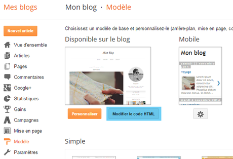 Ajouter un bouton Pinterest Pin it sur les images du blog Blogger