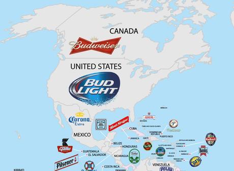 Les bières les plus populaires du monde (carte)