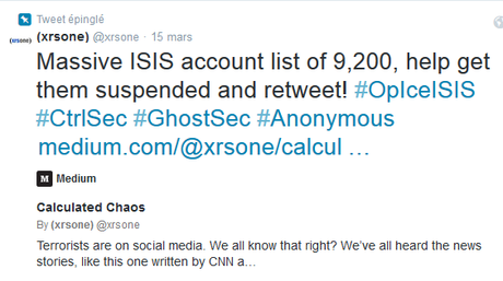 #OpISIS : merci M’sieurs Dames ! Les comptes twitter de #daesh #EI sont ici …