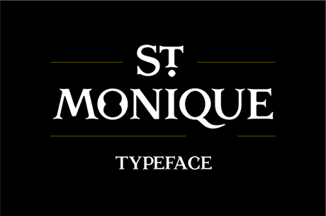 St. Monique Typeface par jeanmw
