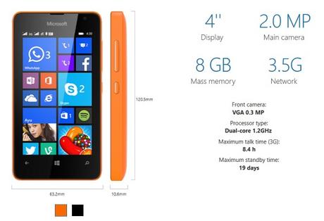 Microsoft Lumia 430 officialisé au prix de $70