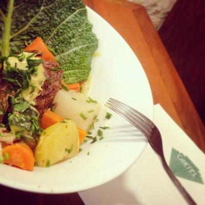 Restaurant Cartel, canal Saint-Martin pot au feu cartel