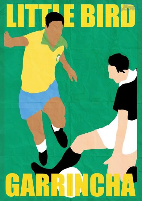 Affiches Minimalistes des légendes du football par John Sideris