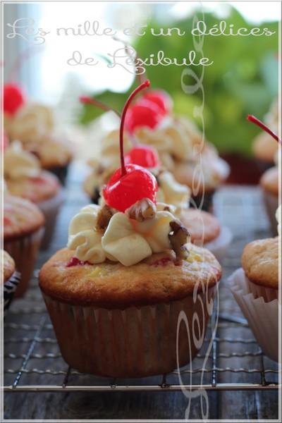 ~Cupcakes au banana split~ ~Cupcakes au banana split~
