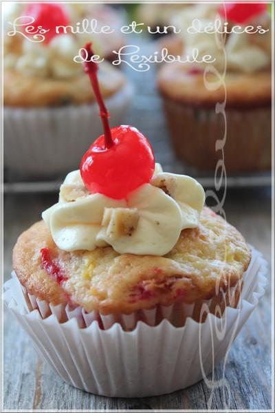 ~Cupcakes au banana split~ ~Cupcakes au banana split~
