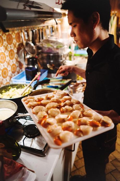 Cooking Party cuisson coquilles st jacques