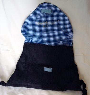 Le cartable-sac à dos textile brodé au prénom de votre enfant existe !