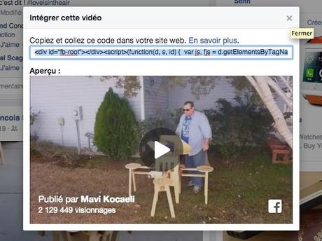 Vous pouvez intégrer des vidéos Facebook facilement sur votre site Web