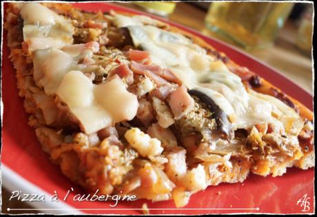 Pizza à l’aubergine Pizza à l'aubergine