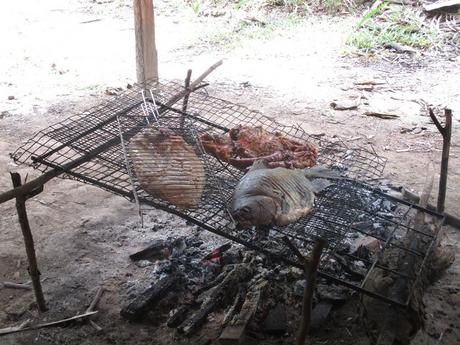 barbecue en Amazonie