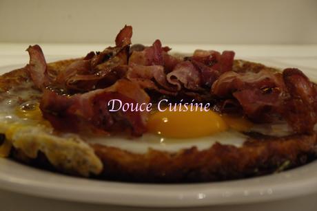 Oeufs au bacon et galette de pommes de terre façon Gordon Ramsay