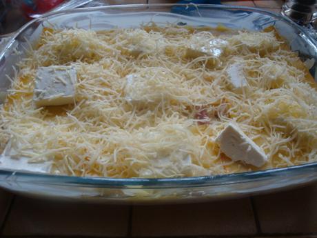 Gratin de pommes de terre aux lardons et fromage