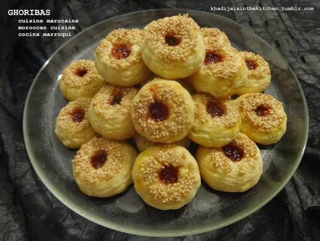 GHORIBAS  (BISCUITS MAROCAINS / MOROCCAN COOKIES / GALLETAS MARROQUÍES)